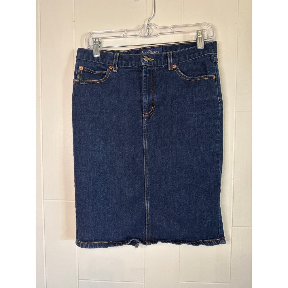 Earl Jean knee length denim skirt medium